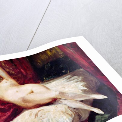 Woman with White Stockings by Ferdinand Victor Eugene Delacroix