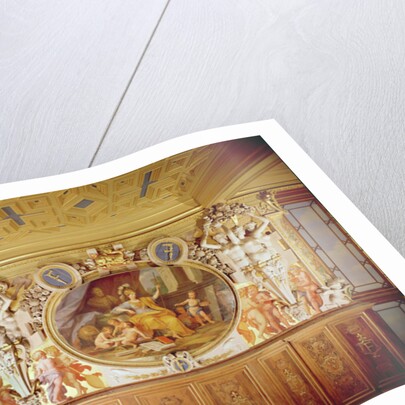 Galerie François I, Fresco depicting 'La Nymphe de Fontainebleau', after Rosso Fiorentino, Giovanni Battista, 1860 by Louis Charles Auguste Couder