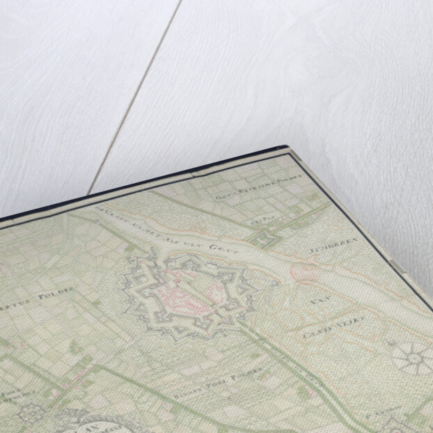 Map of Sas de Gant and surrounding areas, 1759 by Flemish School