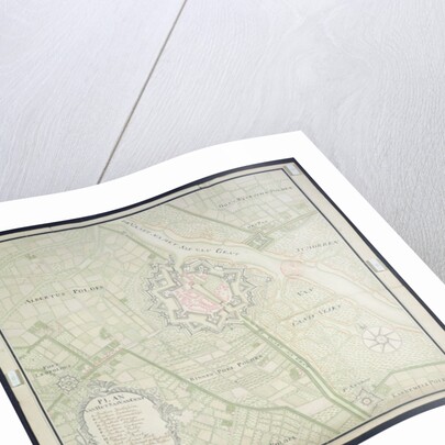 Map of Sas de Gant and surrounding areas, 1759 by Flemish School
