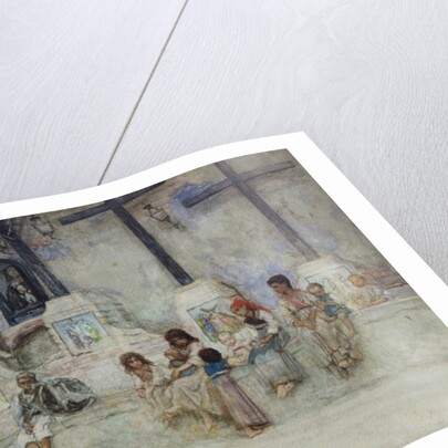 The Calvary of Ischia by Antoine Auguste Ernest Herbert or Hebert