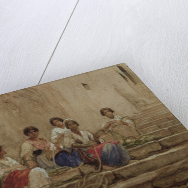 Rope braiders by Antoine Auguste Ernest Herbert or Hebert