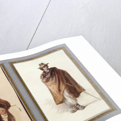 Three types of Ciociari shepherds by Antoine Auguste Ernest Herbert or Hebert