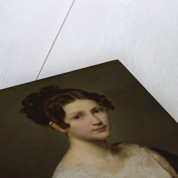 Portrait of Eugénie-Pamela Larivière, sister of the artist by Charles-Philippe Lariviere