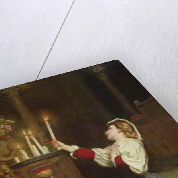 Girl with a candle, 1908 by Remy Cogghe