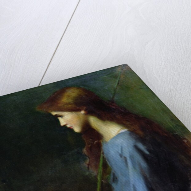 Little shepherdess, 19th century, by Jean-Jacques Henner