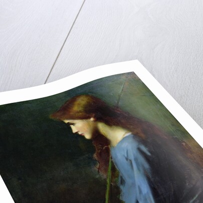 Little shepherdess, 19th century, by Jean-Jacques Henner