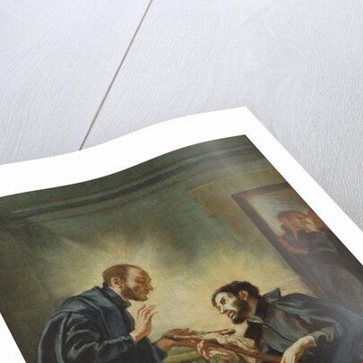 St Ignatius of Loyola sending St Francis Xavier to India by Giovanni Battista (1639-1709) Gaulli