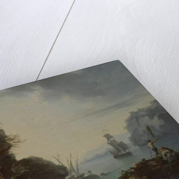 Fishing by Francois Valentin Gazard