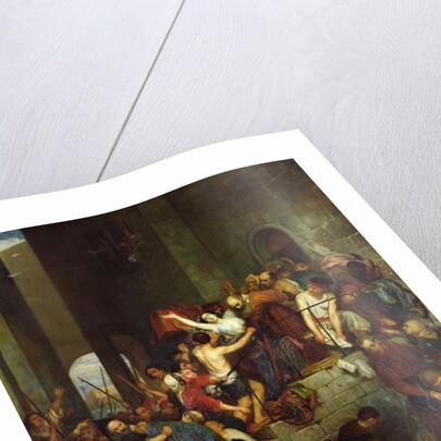 The looting of a house on the Venetian island of Guidecca during the middle ages, 1855, by Joseph-Nicolas Robert-Fleury