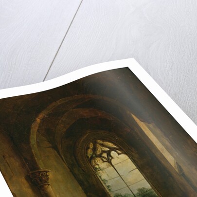 Interior of a Cloister by Louis Jacques Mande Daguerre