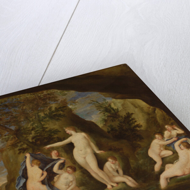 Actaeon metamorphoses into a stag by Francesco Albani