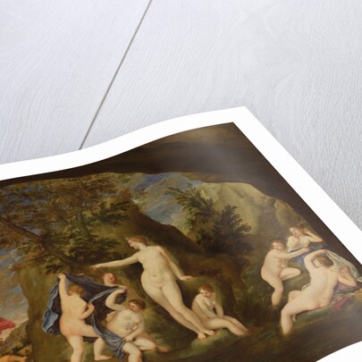 Actaeon metamorphoses into a stag by Francesco Albani