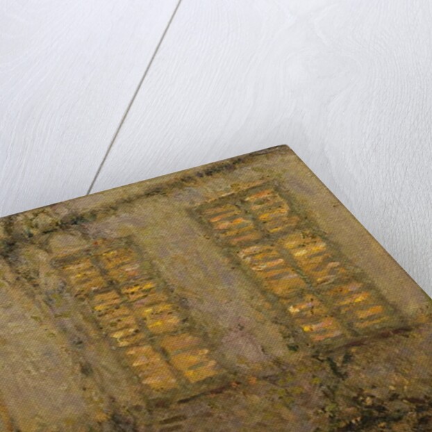 Closed shutters, moonlight, Gerberoy, c.1932 by Henri Eugene Augustin Le Sidaner