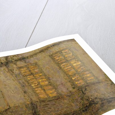 Closed shutters, moonlight, Gerberoy, c.1932 by Henri Eugene Augustin Le Sidaner