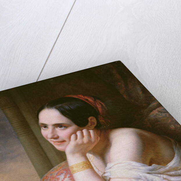 An Odalisque, 1836 by Charles Auguste Steuben