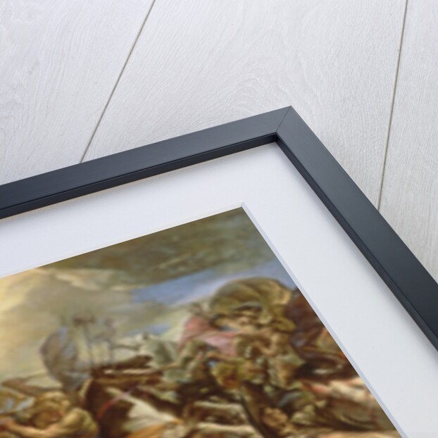 Joshua stopping the sun to defeat the Amalekites by Giovanni Battista Benaschi