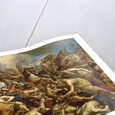 Joshua stopping the sun to defeat the Amalekites by Giovanni Battista Benaschi