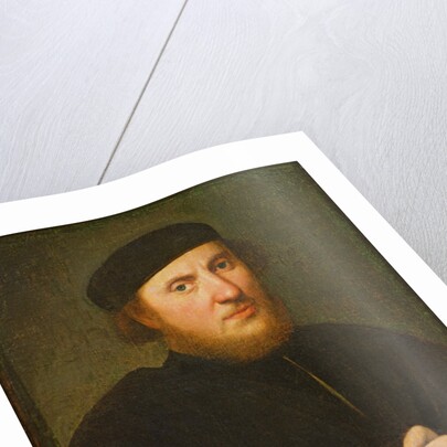 Portrait of a Man in a Black Toque by Paris Bordone