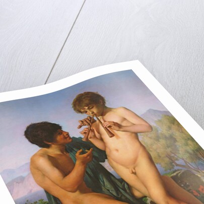 The Flute Lesson, 1858 by Jules Elie Delaunay