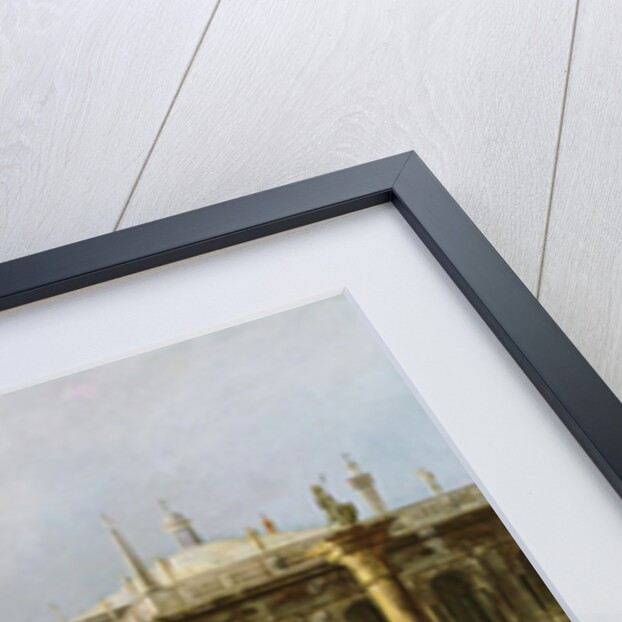 View of the Molo in front of Palazzo della Zecca, with Santa Maria della Salute in the background, Venice by Michele Marieschi