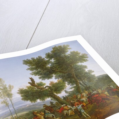 The Meeting of Henry IV, King of France and Navarre, and Maximilien de Béthune, Duke of Sully on the plain of Beuvron by Nicolas Antoine Taunay