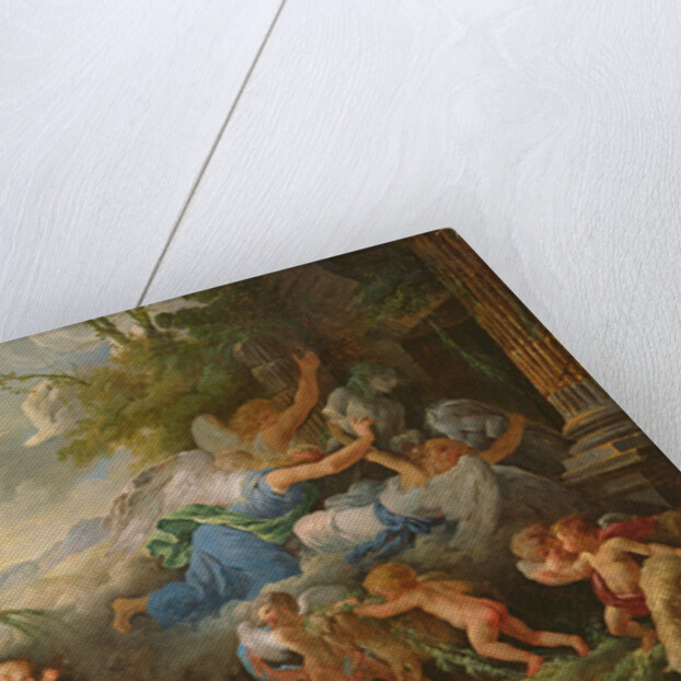 The Fall of the Idols and the Rest on the Flight into Egypt, c.1775 by Jean Jacques II Lagrenee