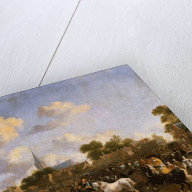 Horse Fair in Valkenburg, 1675 by Pieter Wouwermans or Wouwerman