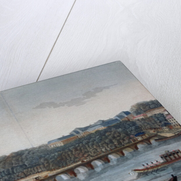 View of the Chateau and the Bridge of Saint-Cloud by Henri Courvoisier-Voisin