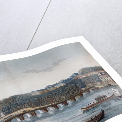 View of the Chateau and the Bridge of Saint-Cloud by Henri Courvoisier-Voisin