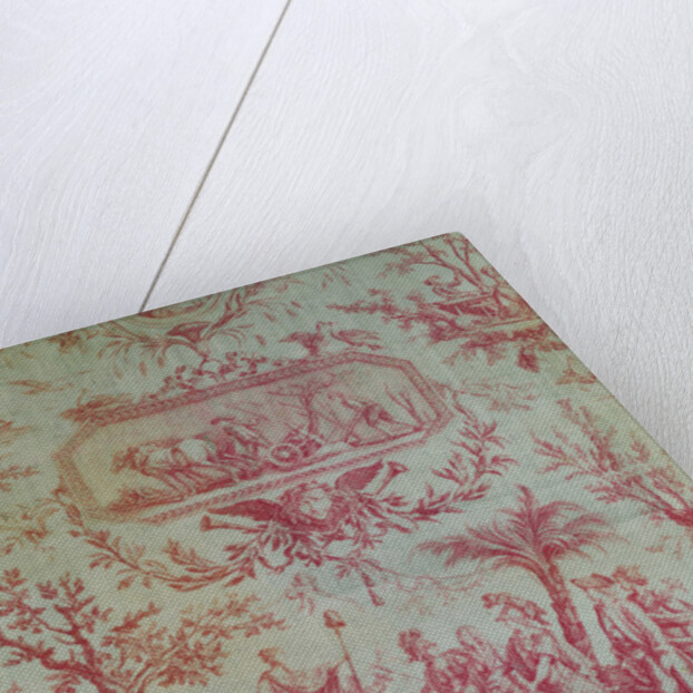 Toile de Jouy, Illustrating an Allegory of Louis XVI, King of France, restorer of liberty in February 1790 by French School