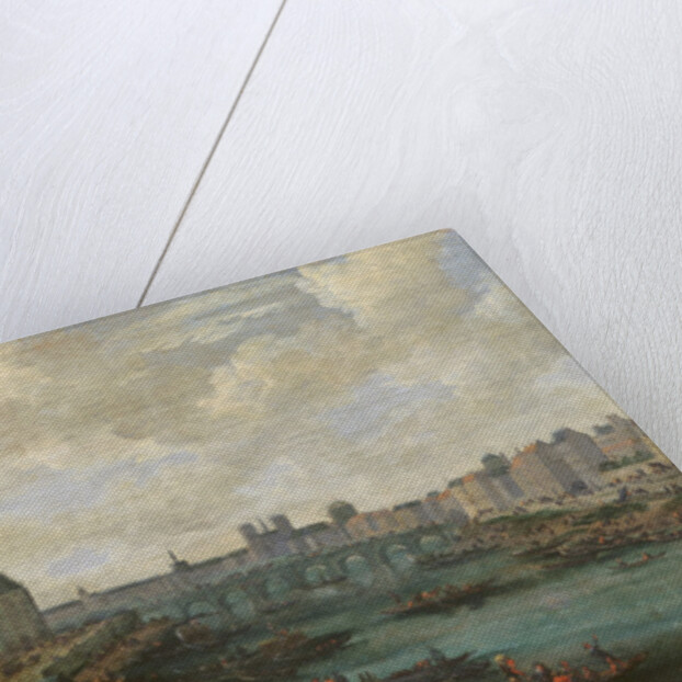 The Seine and La Porte de la Conférence, c.1689 by Pieter I Casteels