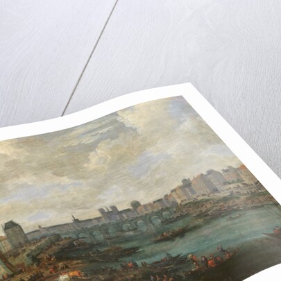 The Seine and La Porte de la Conférence, c.1689 by Pieter I Casteels