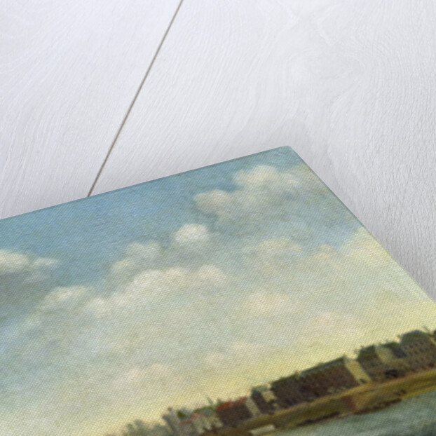 The Seine from the Barbier Bridge Upstream, the Louvre by Netherlandish School