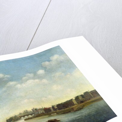 The Seine from the Barbier Bridge Upstream, the Louvre by Netherlandish School