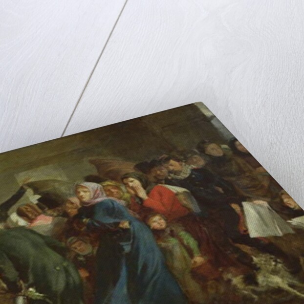 Queue at the Butcher's Shop, 1871 by Clement Auguste Andrieux