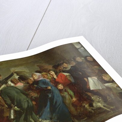 Queue at the Butcher's Shop, 1871 by Clement Auguste Andrieux