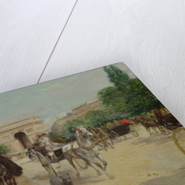 Riders and Carriages on the Avenue du Bois, 1910 by Georges Stein