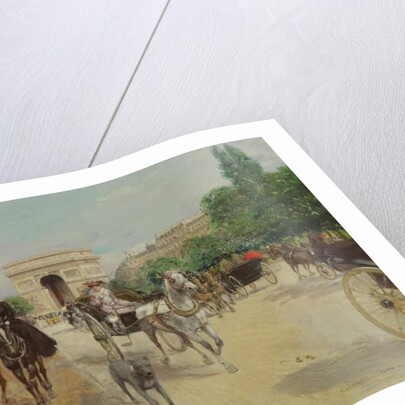 Riders and Carriages on the Avenue du Bois, 1910 by Georges Stein