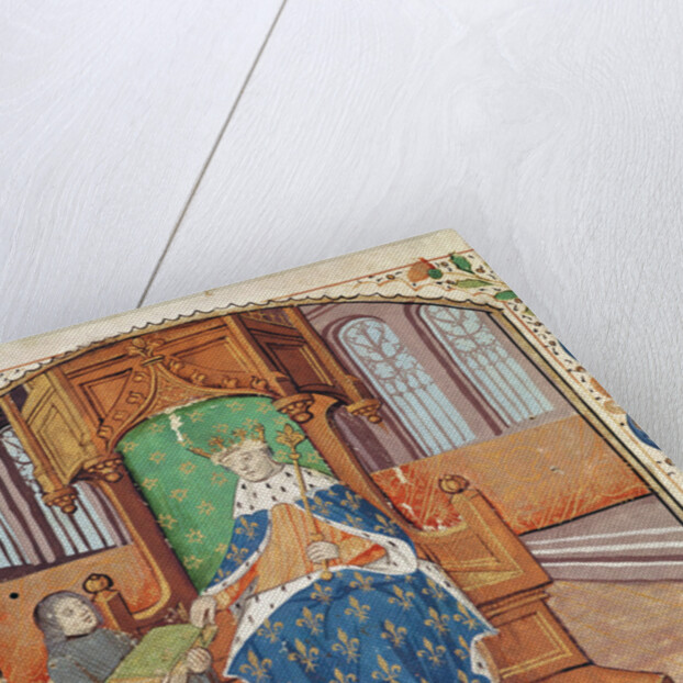 Ms 1468 fol.1 The Author Offers his Book to King Charles VII by French School