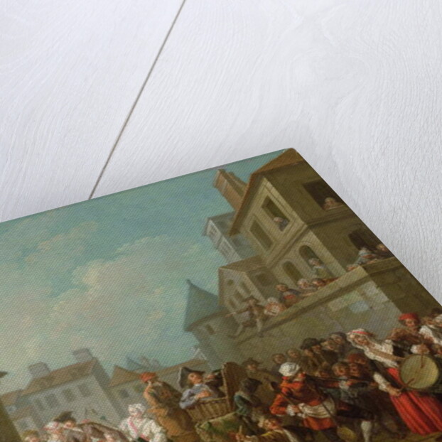 Street Carnival in Paris, 1757 by Etienne Jeaurat