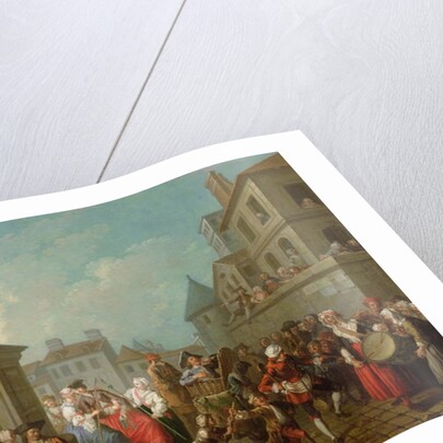 Street Carnival in Paris, 1757 by Etienne Jeaurat