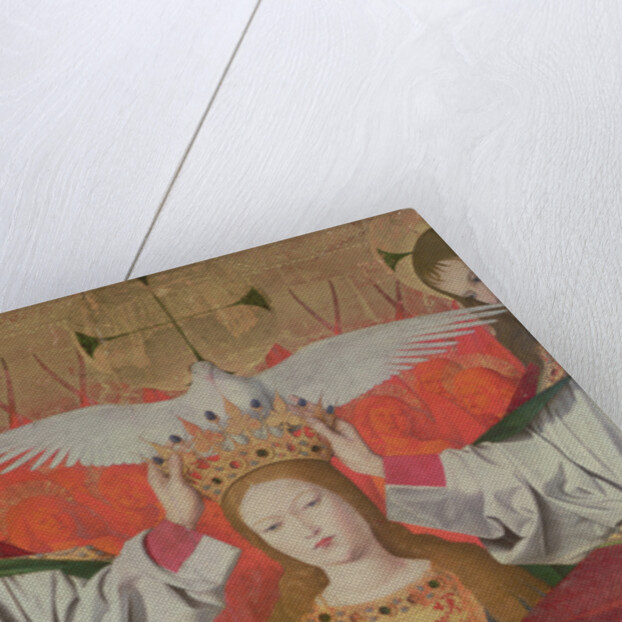 Detail of the Coronation of the Virgin, 1453-54 by Enguerrand Quarton