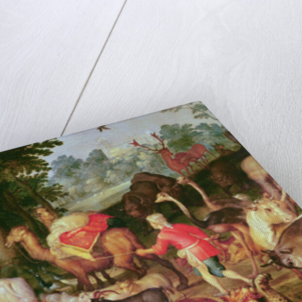 Earthly Paradise, detail of the right part, animals in pairs by Jan the Elder Brueghel