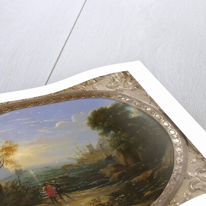Coastal Landscape at Sunset by Claude Lorrain (1600-82)