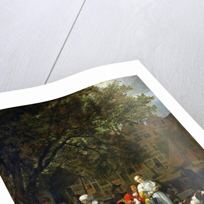 A Herb Market in Amsterdam by Gabriel Metsu