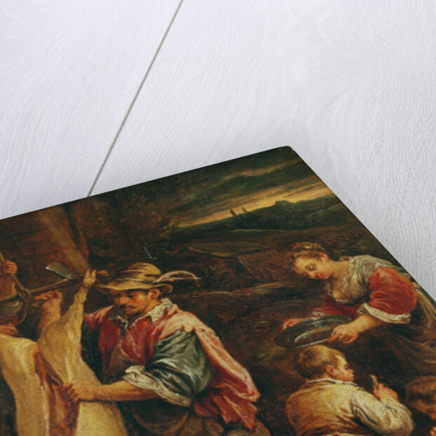 A Peasant Skinning a Pork by Francesco Bassano