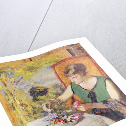 Woman with a Bouquet of Flowers, 1925 by Edouard Vuillard
