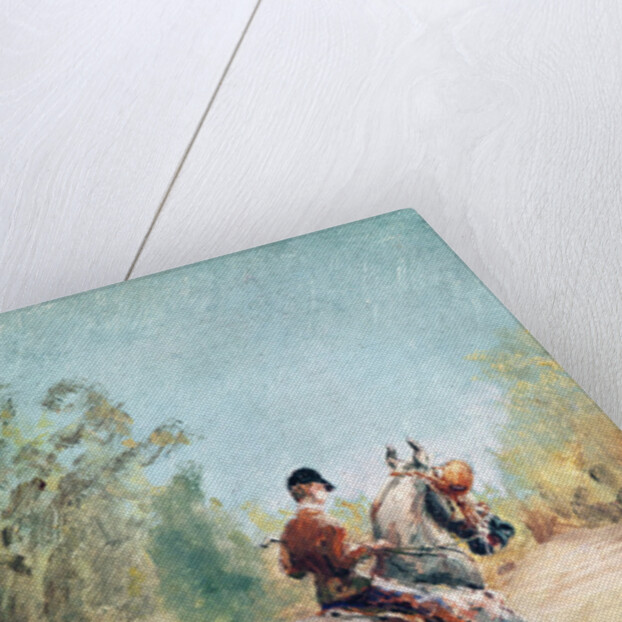 Trotting Horseman with a Little Dog, 1879 by Henri de Toulouse-Lautrec