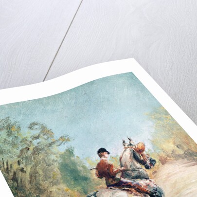 Trotting Horseman with a Little Dog, 1879 by Henri de Toulouse-Lautrec